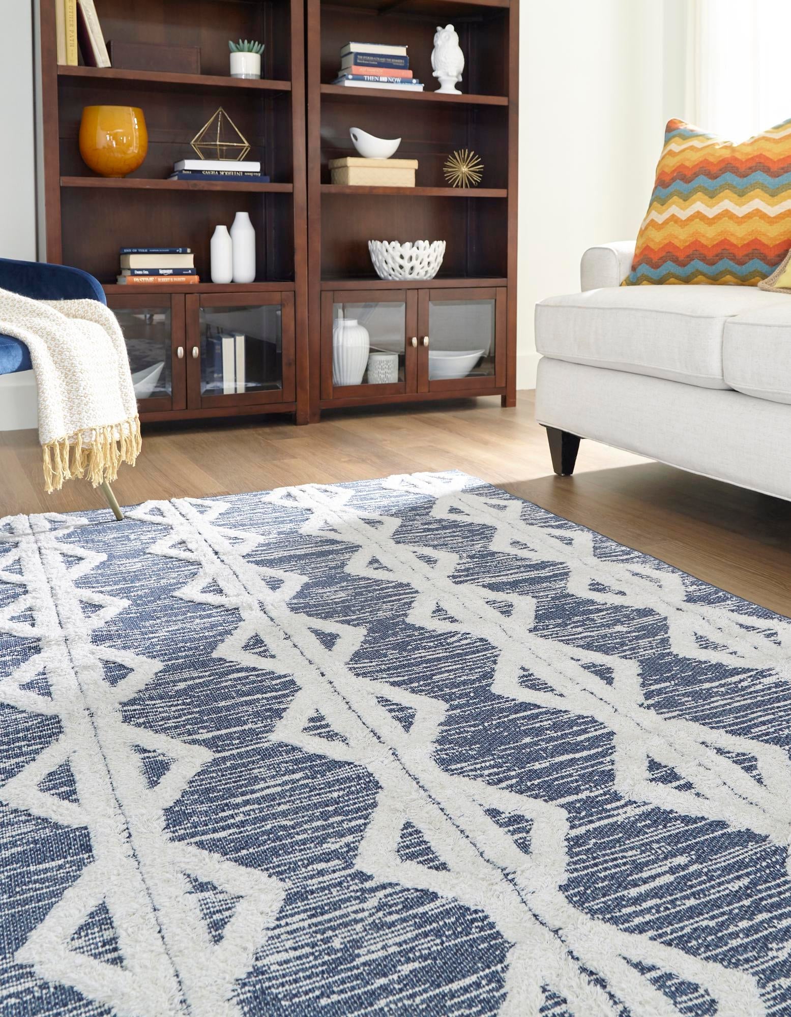 Marbella Meadows Collection Area Rug -  Azul