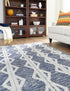 Marbella Meadows Collection Area Rug -  Azul