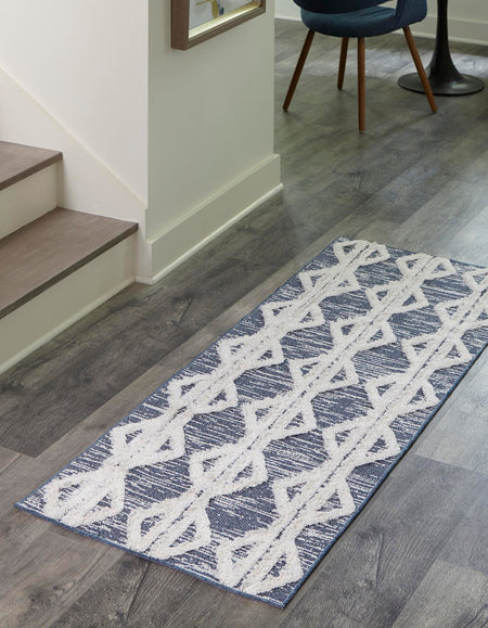 Marbella Meadows Collection Area Rug -  Azul