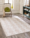 Marbella Meadows Collection Area Rug -  Azul Rectangle Beige  lifestyle 6