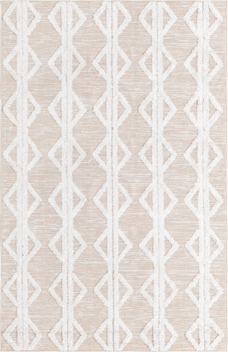 Marbella Meadows Collection Area Rug -  Azul Rectangle Beige  lifestyle 3