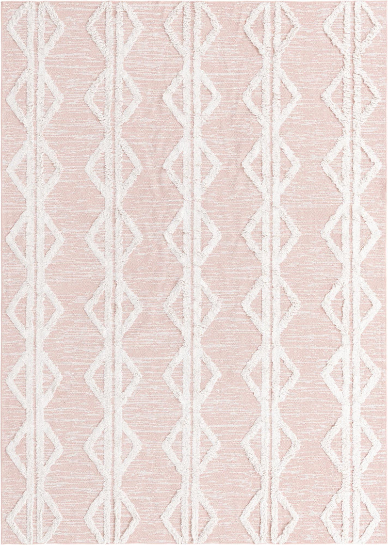 Marbella Meadows Collection Area Rug -  Azul Rectangle Pink  lifestyle 2