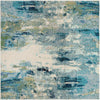 Chromatic Oasis Collection Area Rug -  Serene Square Light Blue  lifestyle 22