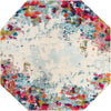 Chromatic Oasis Collection Area Rug -  Blush Octagon Multi  lifestyle 18