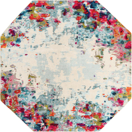 Chromatic Oasis Collection Area Rug -  Blush