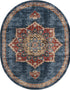 Eden Oasis Collection Area Rug -  Tranquility (Dark Blue)