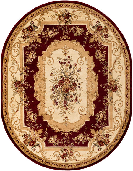 Versailles Elegance Collection Area Rug -  Louveciennes (Red)