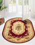 Versailles Elegance Collection Area Rug -  Louveciennes (Red)