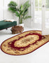 Versailles Elegance Collection Area Rug -  Louveciennes (Red)