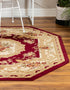 Versailles Elegance Collection Area Rug -  Louveciennes (Red)