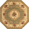 Versailles Elegance Collection Area Rug -  Louveciennes (Green) Octagon Green  lifestyle 19