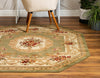 Versailles Elegance Collection Area Rug -  Louveciennes (Green) Octagon Green  lifestyle 33