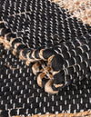 Osian Looms Collection Area Rug - Durham Rectangle Black  lifestyle 65