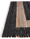 Osian Looms Collection Area Rug - Durham Rectangle Black  lifestyle 67