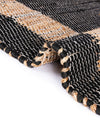 Osian Looms Collection Area Rug - Durham Rectangle Black  lifestyle 74