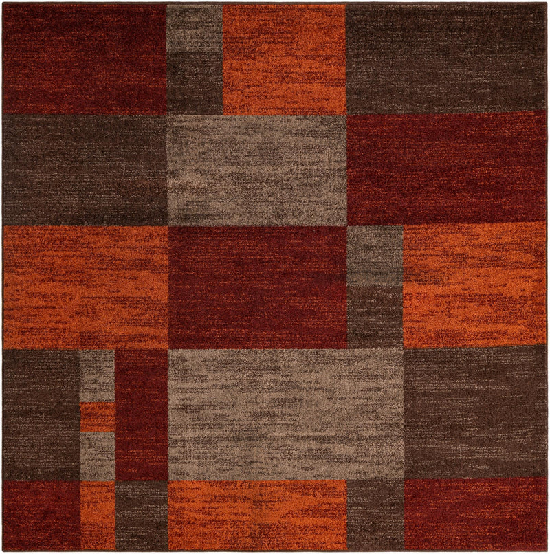 Autumn Meadow Collection Area Rug -  Sycamoreside (Multi) Square Multi  lifestyle 20