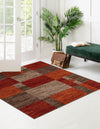 Autumn Meadow Collection Area Rug -  Sycamoreside (Multi) Square Multi  lifestyle 30