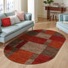 Autumn Meadow Collection Area Rug -  Sycamoreside (Multi) Oval Multi  lifestyle 103