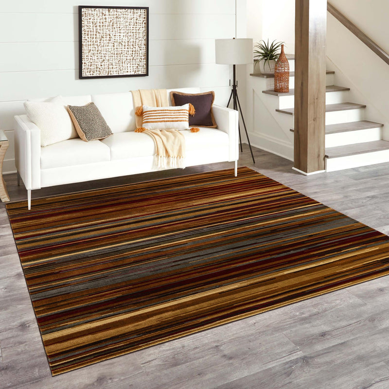 Bistro Lounge Collection Area Rug -  Americano Square Beige  lifestyle 118