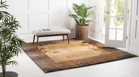 Bistro Lounge Collection Area Rug -  Affogato