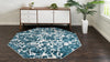 Serenity Sands Collection Area Rug -  Pebblebeach Octagon Blue  lifestyle 62