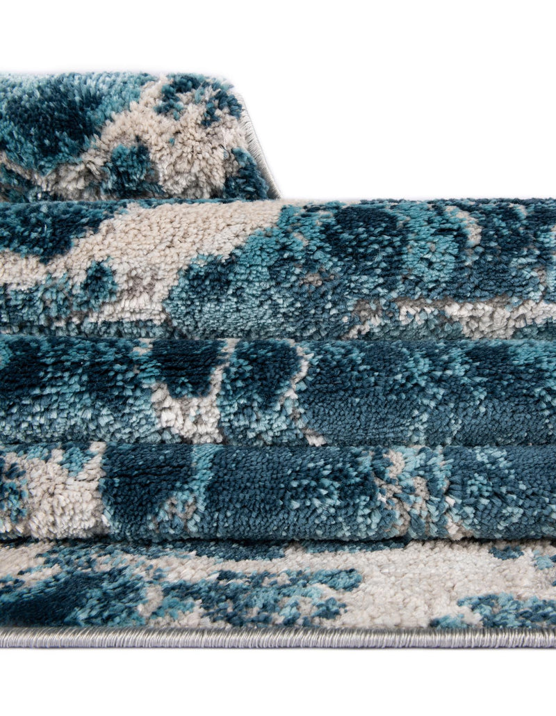 Serenity Sands Collection Area Rug -  Pebblebeach Rectangle Blue  lifestyle 37