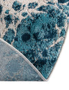 Serenity Sands Collection Area Rug -  Pebblebeach Oval Blue  lifestyle 101