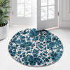 Serenity Sands Collection Area Rug -  Pebblebeach Round Blue  lifestyle 53