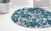 Serenity Sands Collection Area Rug -  Pebblebeach Round Blue  lifestyle 59