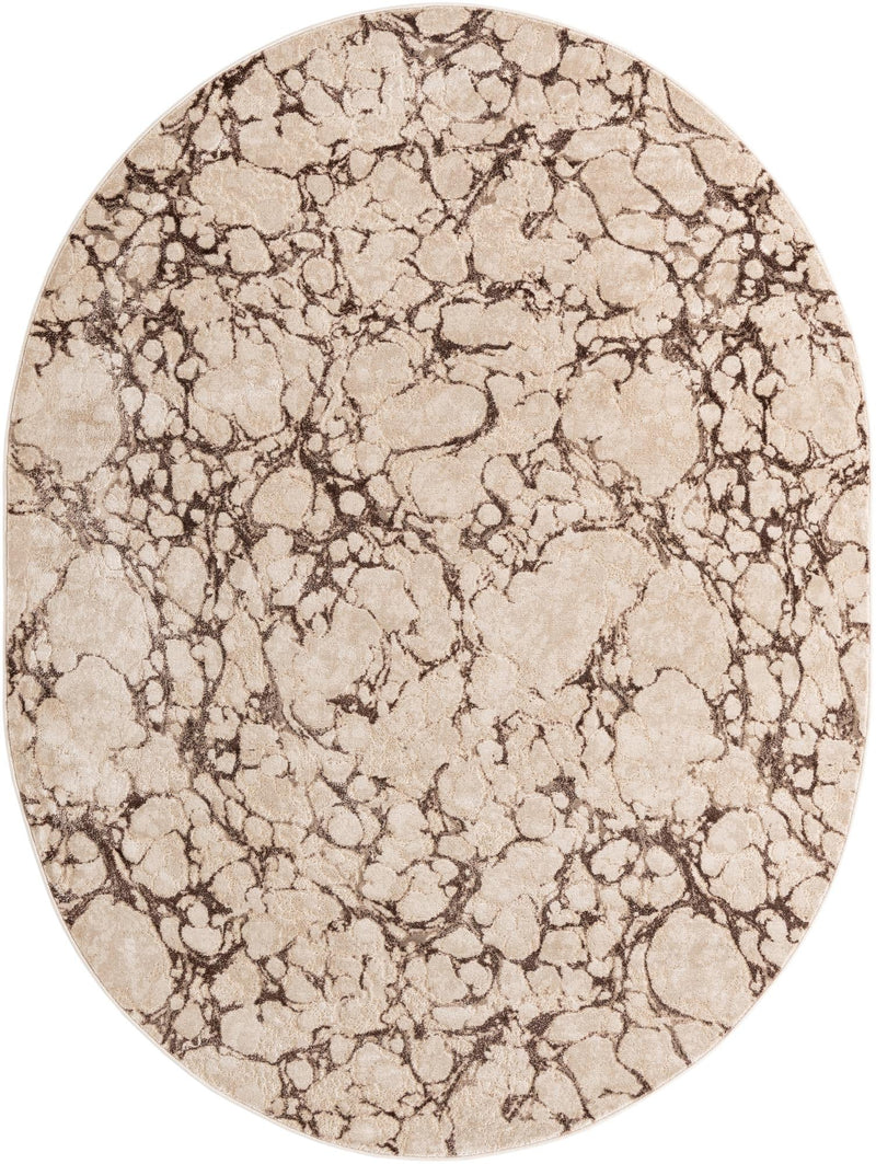 Serenity Sands Collection Area Rug -  Pebblebeach Oval Brown  lifestyle 39