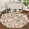 Serenity Sands Collection Area Rug -  Pebblebeach Octagon Brown  lifestyle 50