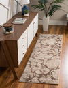 Serenity Sands Collection Area Rug -  Pebblebeach Runner Brown  lifestyle 49