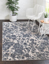 Serenity Sands Collection Area Rug -  Pebblebeach Rectangle Gray  lifestyle 4