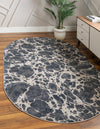 Serenity Sands Collection Area Rug -  Pebblebeach Oval Gray  lifestyle 56