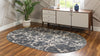 Serenity Sands Collection Area Rug -  Pebblebeach Oval Gray  lifestyle 66