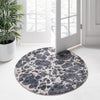 Serenity Sands Collection Area Rug -  Pebblebeach Round Gray  lifestyle 57