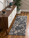 Serenity Sands Collection Area Rug -  Pebblebeach Runner Gray  lifestyle 46