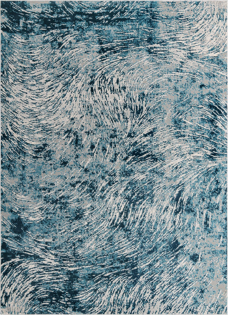 Serenity Sands Collection Area Rug -  Quietshore Rectangle Blue  lifestyle 2