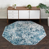 Serenity Sands Collection Area Rug -  Quietshore Octagon Blue  lifestyle 37