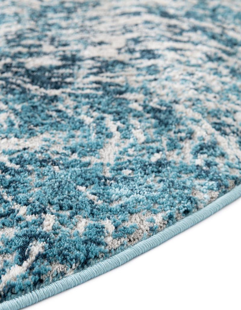 Serenity Sands Collection Area Rug -  Quietshore Oval Blue  lifestyle 70