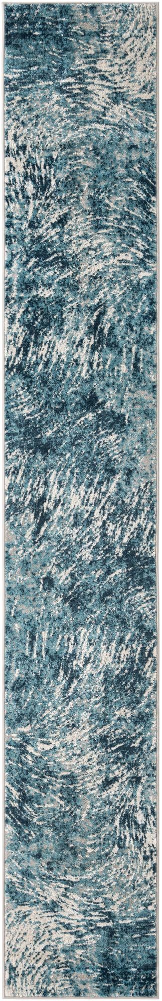 Serenity Sands Collection Area Rug -  Quietshore Runner Blue  lifestyle 32