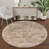 Serenity Sands Collection Area Rug -  Quietshore Round Brown  lifestyle 36