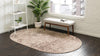 Serenity Sands Collection Area Rug -  Quietshore Oval Brown  lifestyle 41