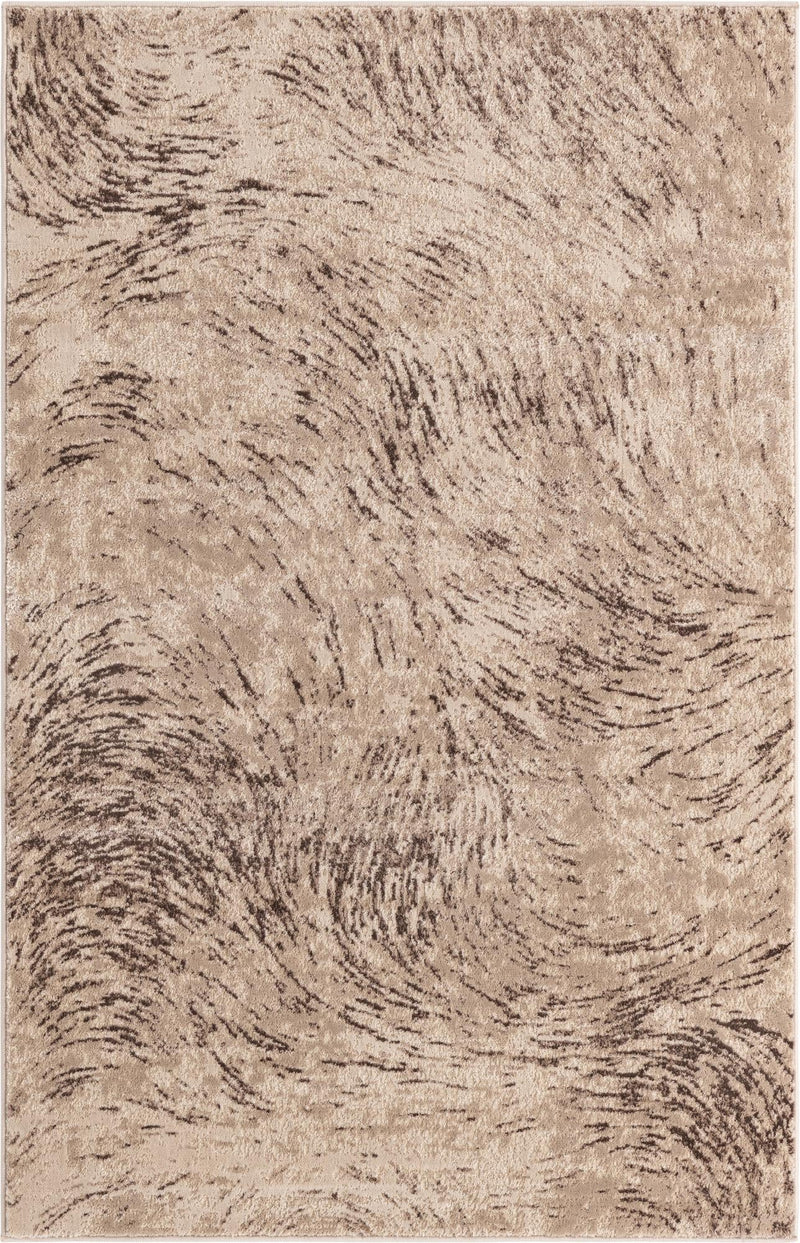 Serenity Sands Collection Area Rug -  Quietshore Rectangle Brown Main