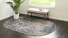 Serenity Sands Collection Area Rug -  Quietshore Oval Gray  lifestyle 58