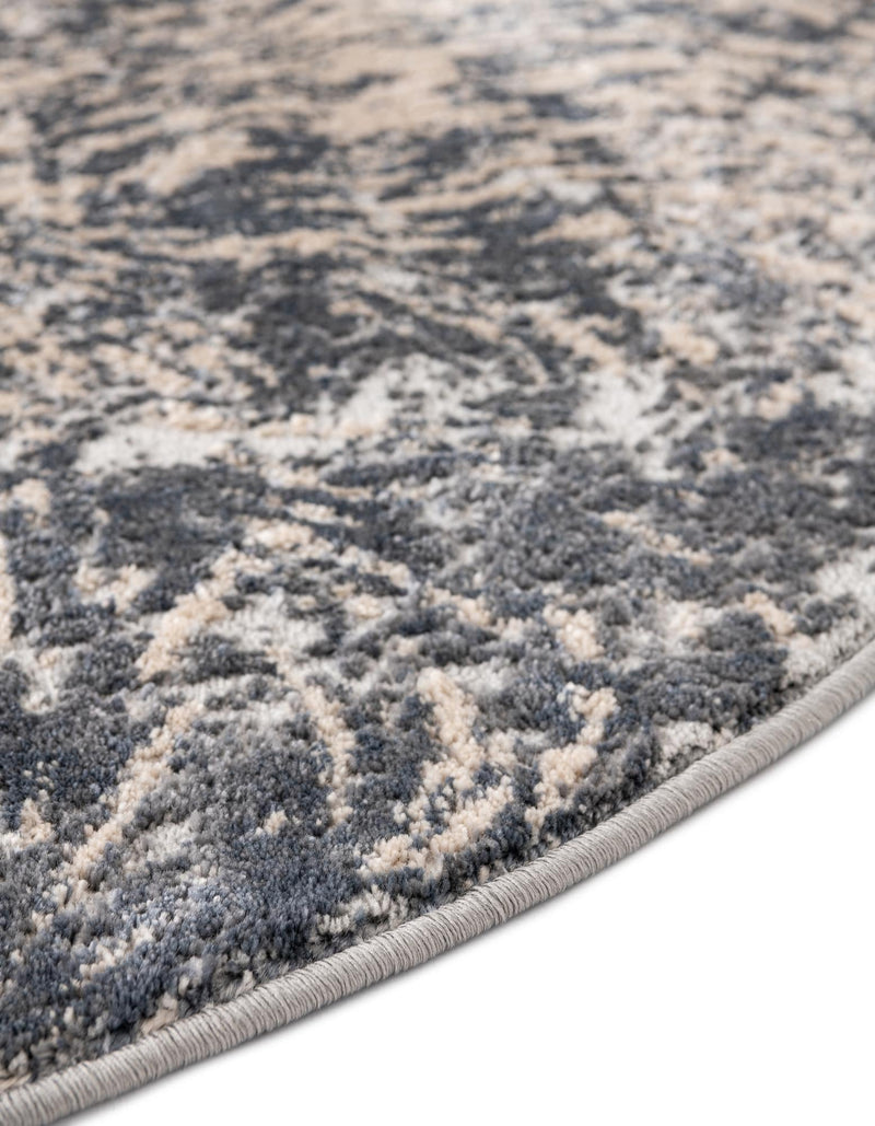 Serenity Sands Collection Area Rug -  Quietshore Oval Gray  lifestyle 78