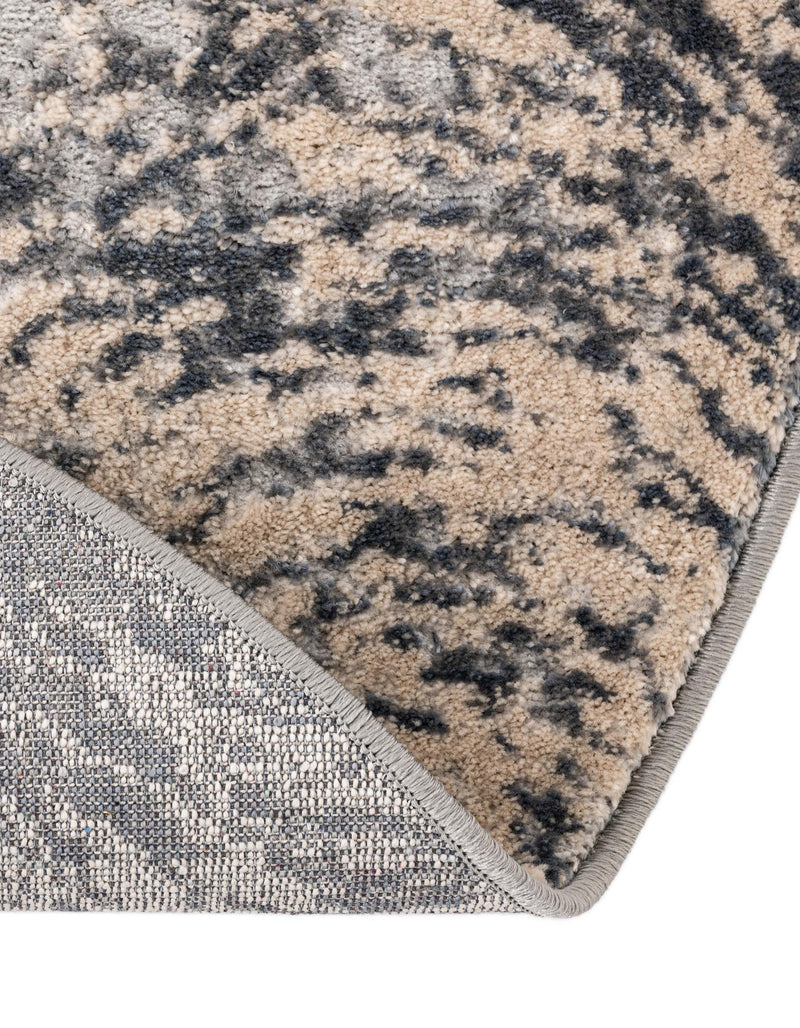 Serenity Sands Collection Area Rug -  Quietshore Oval Gray  lifestyle 81