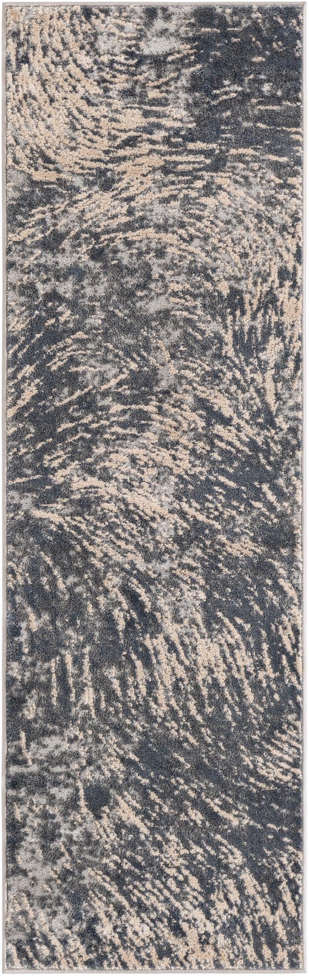 Serenity Sands Collection Area Rug -  Quietshore Runner Gray  lifestyle 33