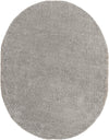 Cozy Comfort Shag Collection Area Rug - Hearthside (Light Gray) Oval Light Gray  lifestyle 5