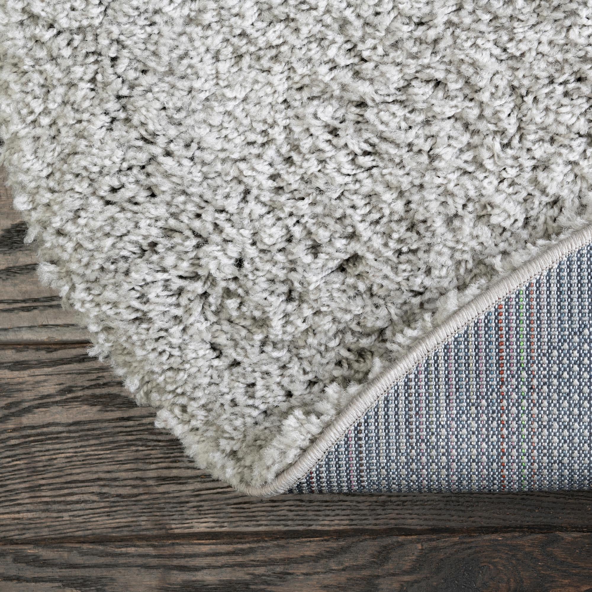 Cozy Comfort Shag Collection Area Rug - Hearthside (Light Gray)